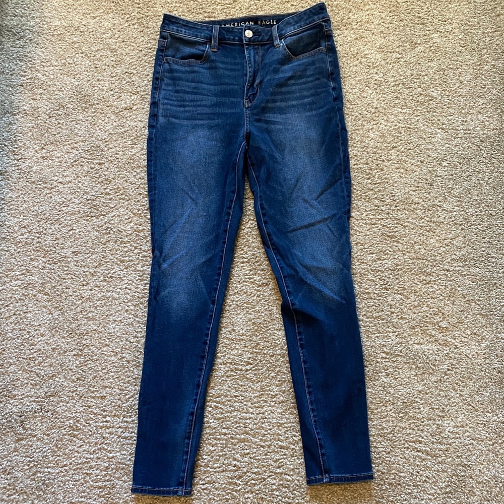 Dark wash denim jeans